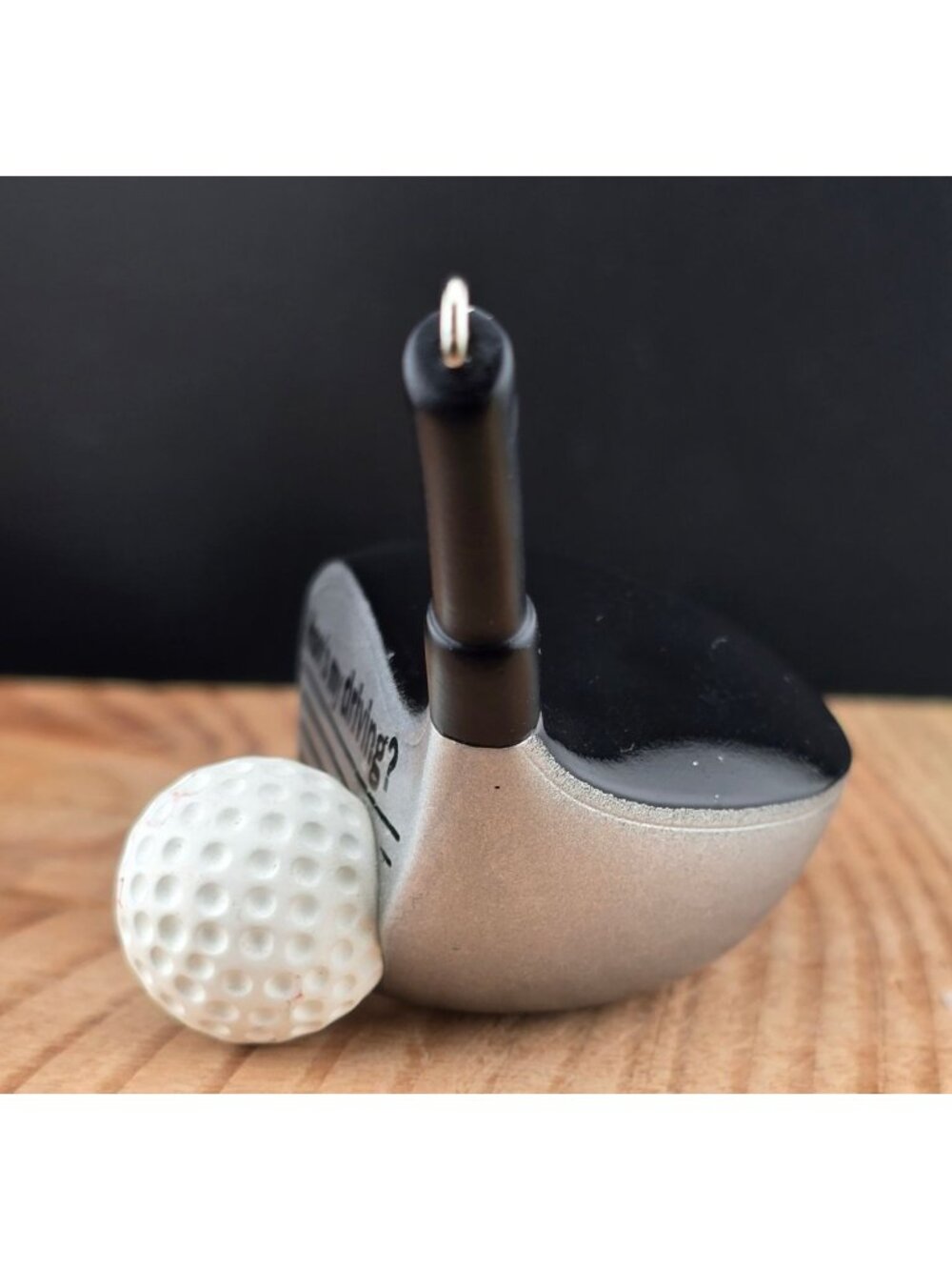 Hallmark How's My Driving Ornament Golf Club and Ball 3.5" - Picture 5 of 9